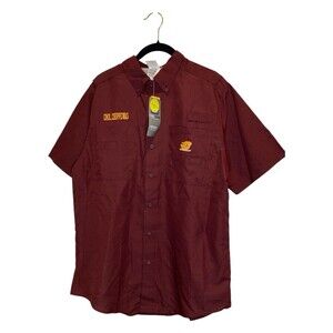 Mens Medium CMU Central Michigan Chippewas Vented Back Football Shirt Pro-edge